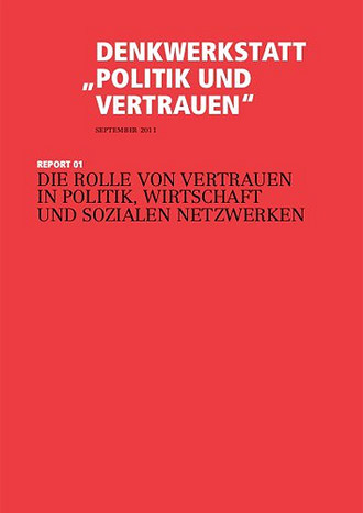 Cover der Publikation Politik und Vertrauen - Report 01